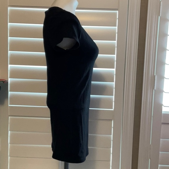 Ambiance Black Short Sleeve V-Neck Tee - Picture 3 of 7